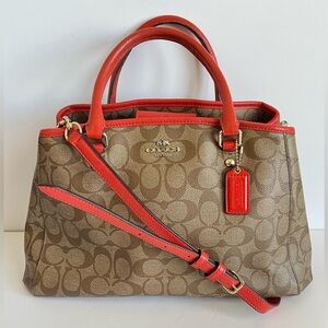 Coach Small Margot Carryall handbag Signature satchel shoulder bag F58310